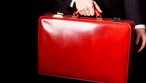 chancellors red briefcase